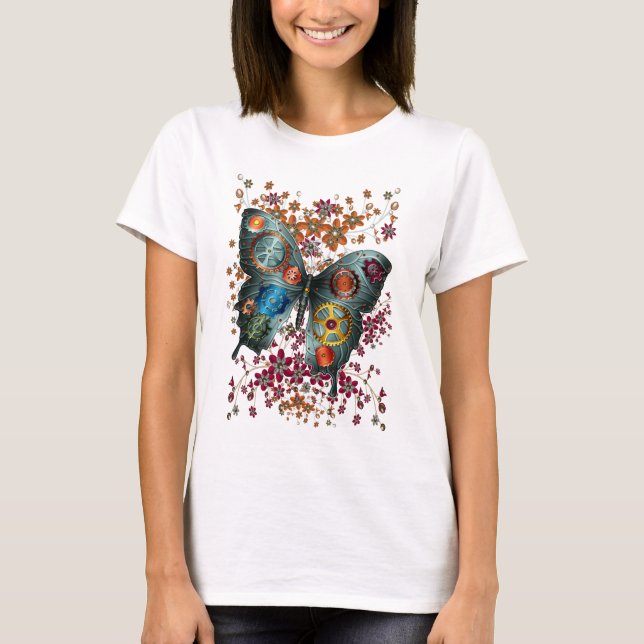 Steampunk Butterfly T-Shirt (Front)
