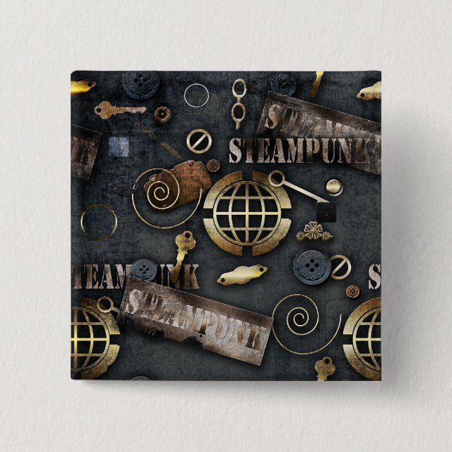 Steampunk Button (Front)