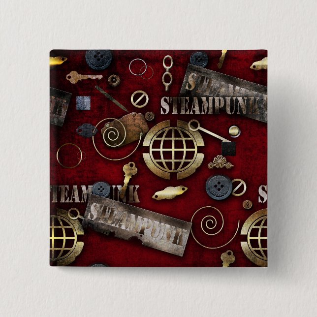 Steampunk Button (Front)