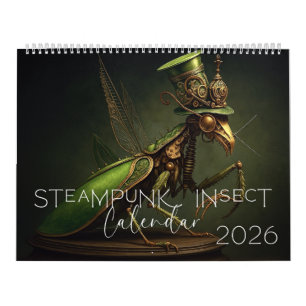 Steampunk Calendar, Steampunk Bug Calendar