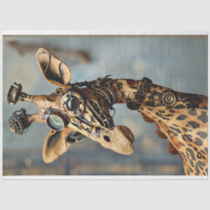 Steampunk camel geared decoupage tissue paper