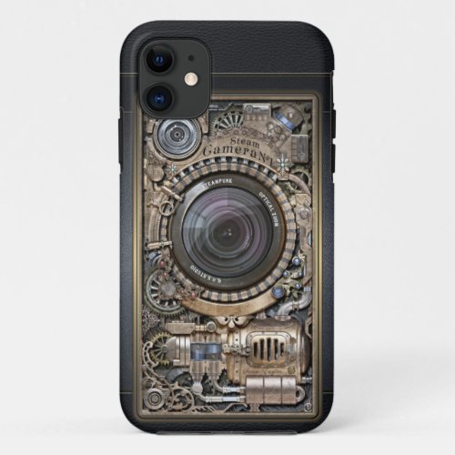 Steampunk Camera 1 by GOSStudio iPhone 11 Case