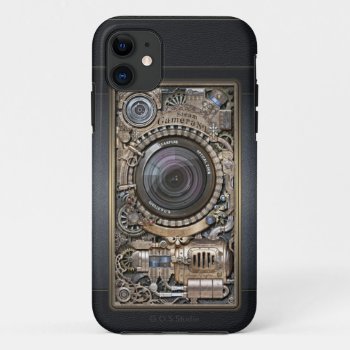 Steampunk Camera #1 By G.o.s.studio. Iphone 11 Case by VintageStyleStudio at Zazzle