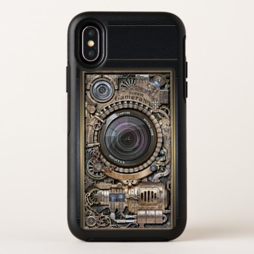 Steampunk Camera 1 by GOSStudio OtterBox Symmetry iPhone X Case