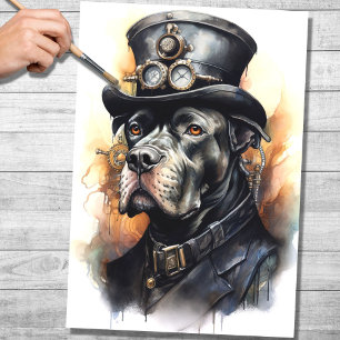 Steampunk Cane Corso 7 Decoupage Paper