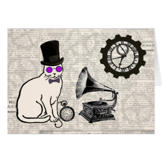 Steampunk Cat Cards