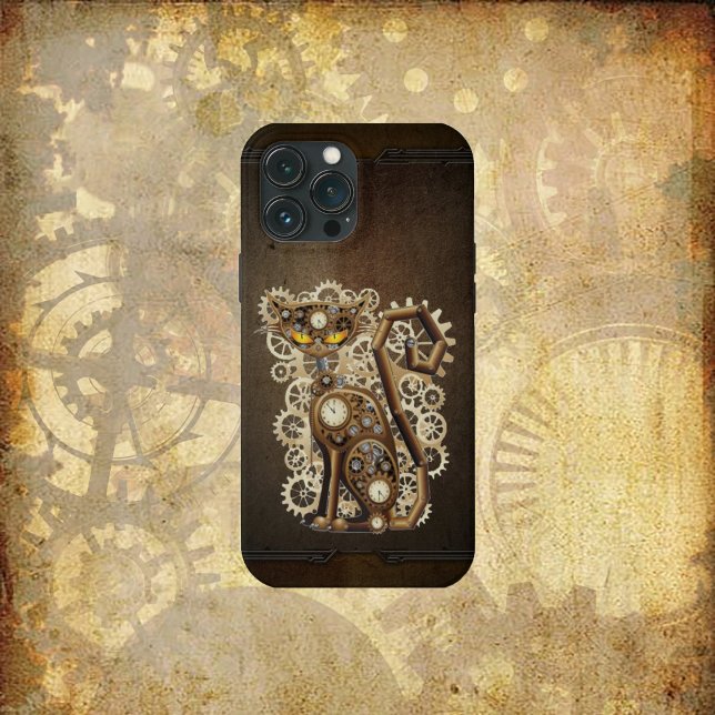 Steampunk Cat Case-Mate iPhone Case (Creator Uploaded)