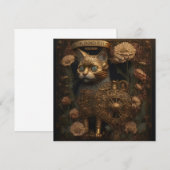 Steampunk Cat Gothic Digital Art (Front/Back)