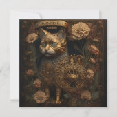 Steampunk Cat Gothic Digital Art (Front)