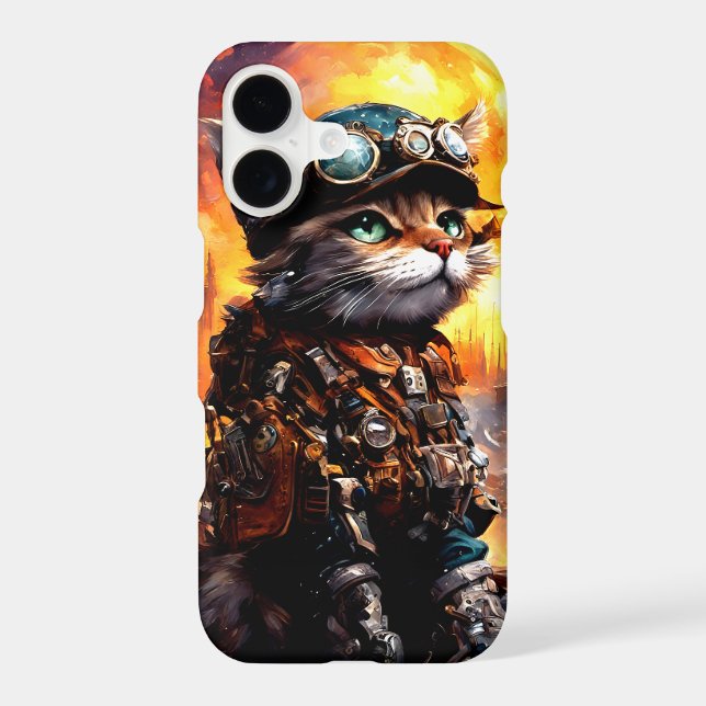 Steampunk Cat II Iphone Case (Back)