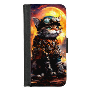Steampunk Cat II iPhone 8/7 Wallet Case