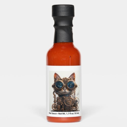 Steampunk Cat Inventor Hot Sauces