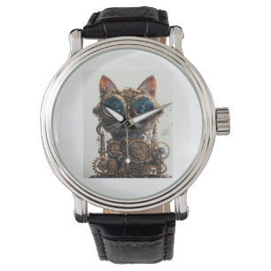 Steampunk Cat Inventor Watch