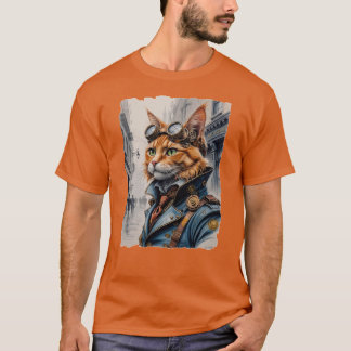 Steampunk Cat! T-Shirt