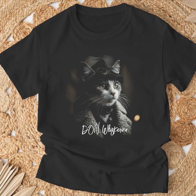 Steampunk Cat T-Shirt: "DON Whiskonve" Victorian T-Shirt (Creator Uploaded)