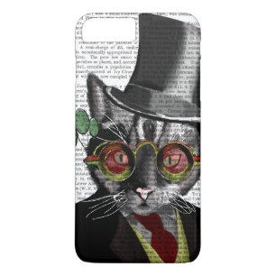 Steampunk Cat - Top Hat and red yellow glasses iPhone 8 Plus/7 Plus Case