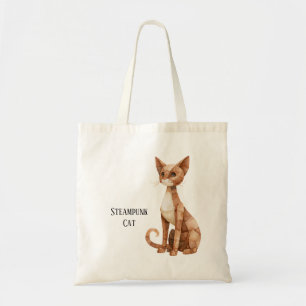 Steampunk Cat Tote Bag
