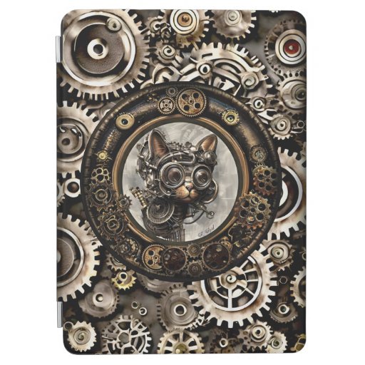 Steampunk Cat Wearing Goggles - IPAD ACCESSORIES iPad Air Cover