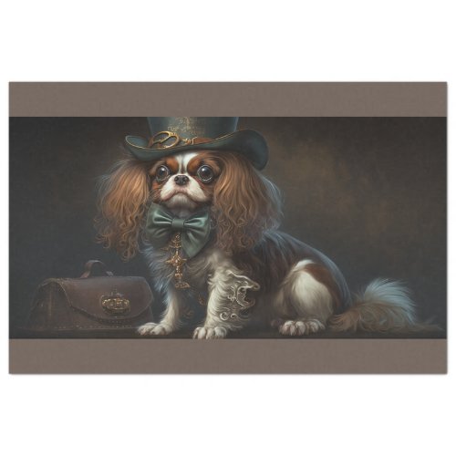 Steampunk Cavalier King Charles Spaniel Tissue Paper