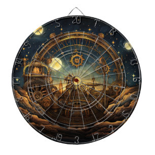 Steampunk Celestial Dartboard