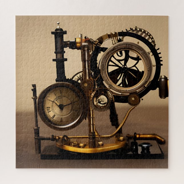 Steampunk Celestial Disruptor Generator Jigsaw Puzzle (Vertical)