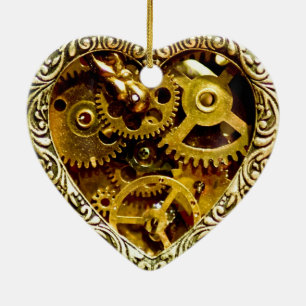 Steampunk Ceramic Ornament