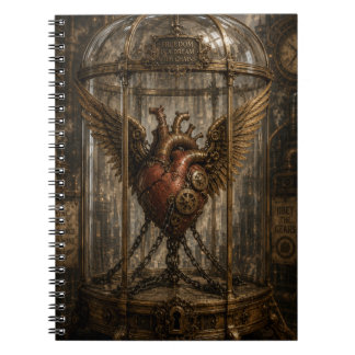 Steampunk Chained heart Notebook