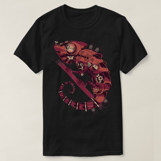 Steampunk chameleon  Gothic tees (Design Front)