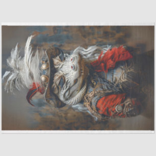 Steampunk Charming Alligator Decoupage Tissue Paper