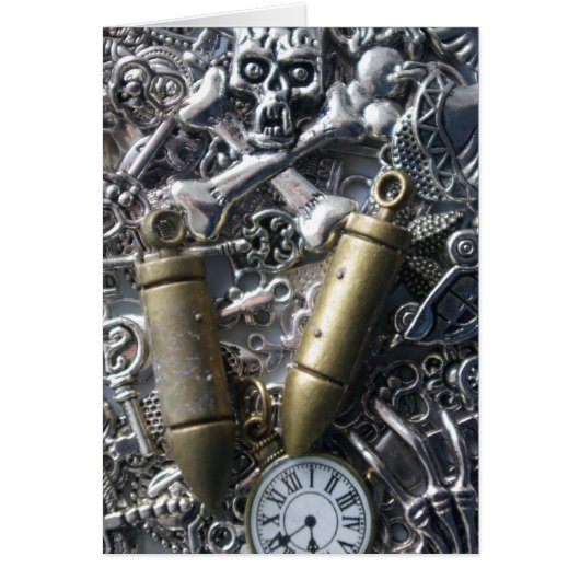 Steampunk charms cards (Front)