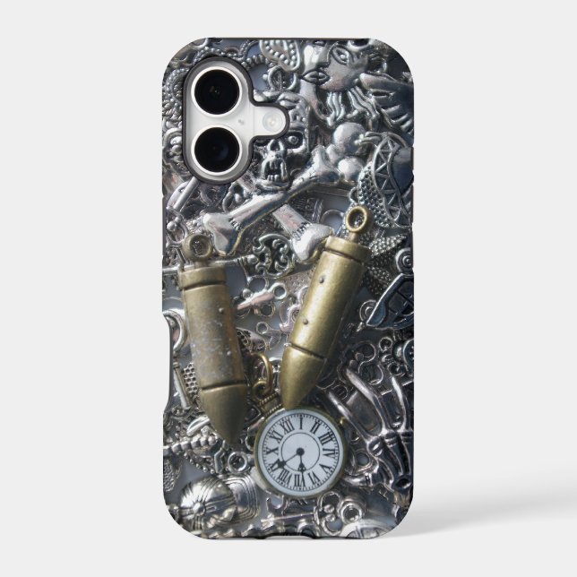 Steampunk charms iphone case (Back)