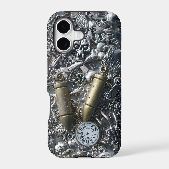 Steampunk charms iphone case (Back)