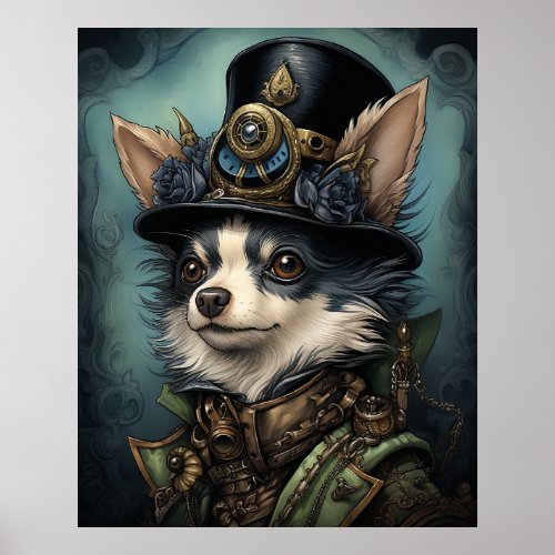 STEAMPUNK CHIHUAHUA POSTER