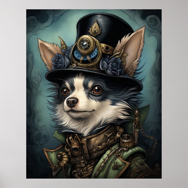 STEAMPUNK CHIHUAHUA POSTER (Front)