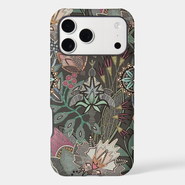 steampunk chintz cocoa Case-Mate iPhone case (Back)