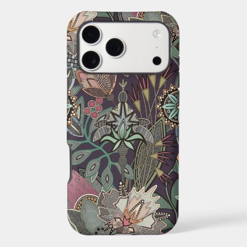steampunk chintz grape iPhone 17 pro max case