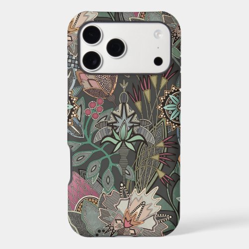 steampunk chintz gray iPhone 17 pro max case