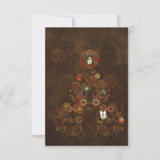 Steampunk Christmas Invitation
