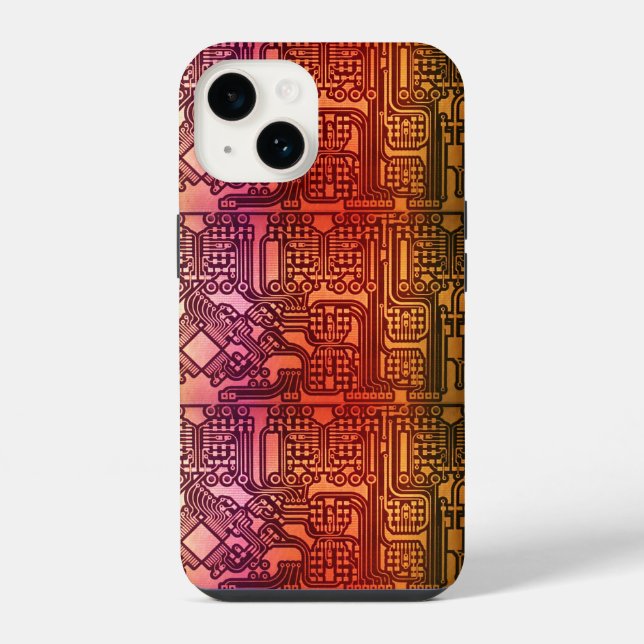 Steampunk Circuit Board Iphone Case (Back)