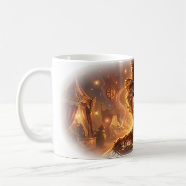 Steampunk Circus Ringmaster Clown Fire Mug (Left)