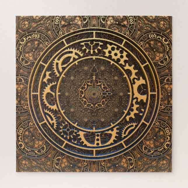Steampunk Clock and Time Jigsaw Puzzle (Vertical)