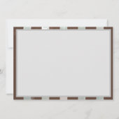 Steampunk Clock and Turquoise Roses on Striped (Back)