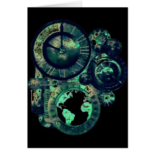 Steampunk Clock Cards (Front)
