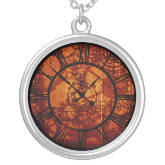 steampunk clock Necklace