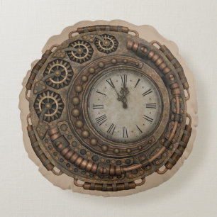 steampunk clock pillow