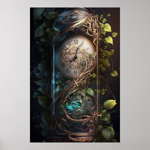 Steampunk Clock Poster