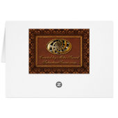 Steampunk - Clock - The flow of time Cards (Back Horizontal)