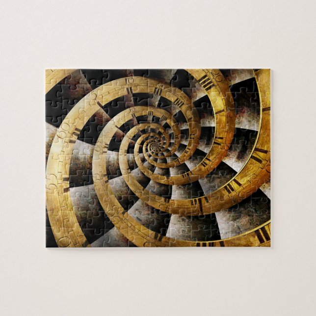Steampunk - Clock - The flow of time Jigsaw Puzzle (Horizontal)