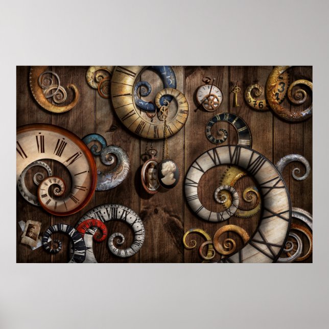 Steampunk - Clock - Time machine Poster (Front)