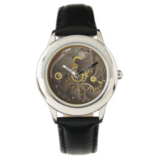 Steampunk clock watch